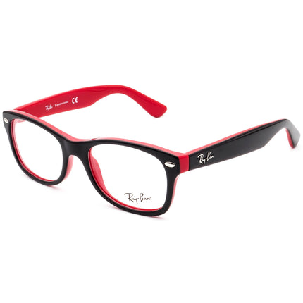 Ray-Ban Kids' Eyeglasses RB 1528 3573 Black on Red Square Frame 46[]16 125