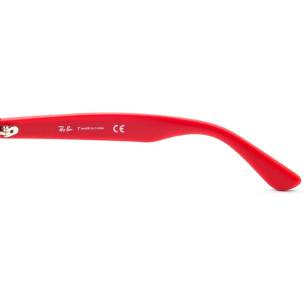 Ray-Ban Kids' Eyeglasses RB 1528 3573 Black on Red Square Frame 46[]16 125