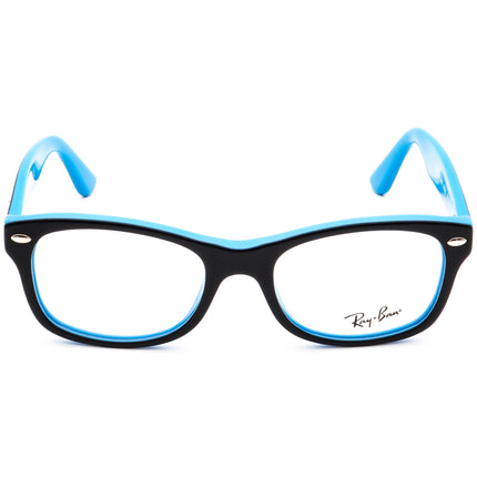 Ray-Ban Kids' Eyeglasses RB 1528 3659 Black on Blue Square Frame 46[]16 125