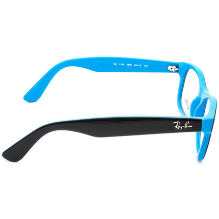 Ray-Ban Kids' Eyeglasses RB 1528 3659 Black on Blue Square Frame 46[]16 125