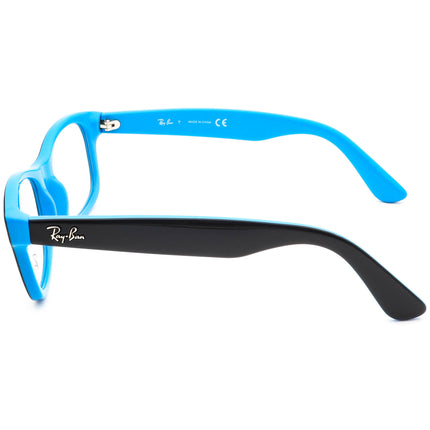 Ray-Ban Kids' Eyeglasses RB 1528 3659 Black on Blue Square Frame 46[]16 125