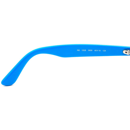 Ray-Ban Kids' Eyeglasses RB 1528 3659 Black on Blue Square Frame 46[]16 125