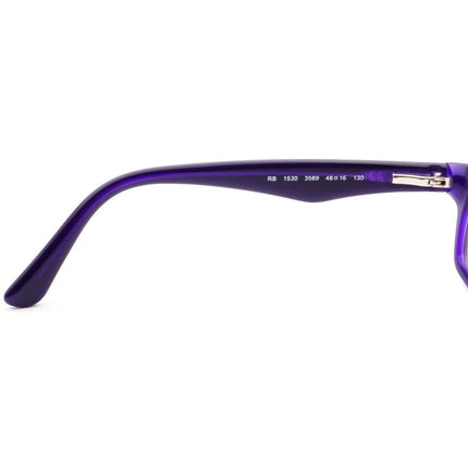 Ray-Ban Junior Eyeglasses RB 1530 3589 Purple Rectangular Frame 48[]16 130