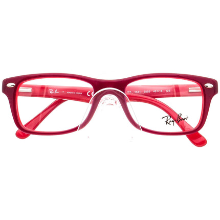 Ray-Ban Kids' Eyeglasses RB 1531 3592 Burgundy on Red Frame 46[]16 125
