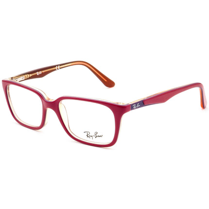 Ray-Ban Kids' Eyeglasses RB 1532 3590 Pink on Brown Rectangular Frame 47[]15 125