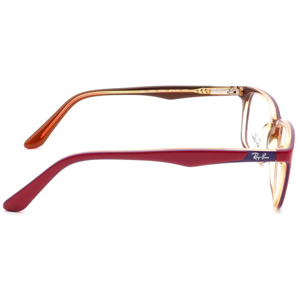 Ray-Ban Kids' Eyeglasses RB 1532 3590 Pink on Brown Rectangular Frame 47[]15 125