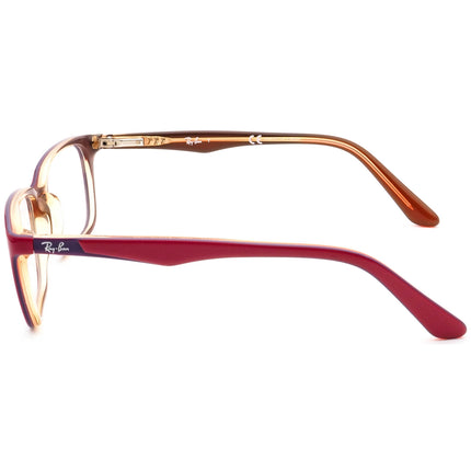Ray-Ban Kids' Eyeglasses RB 1532 3590 Pink on Brown Rectangular Frame 47[]15 125