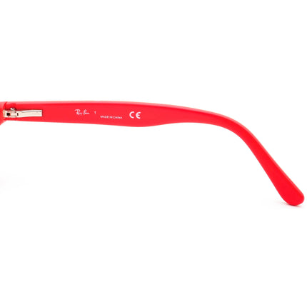 Ray-Ban Junior Eyeglasses RB 1535 3601 Blue on Coral Rectangular Frame 48[]16 130
