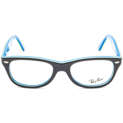 Ray-Ban Kids' Eyeglasses RB 1544 3600 Dark Gray on Blue Rectangular Frame 46[]16 125