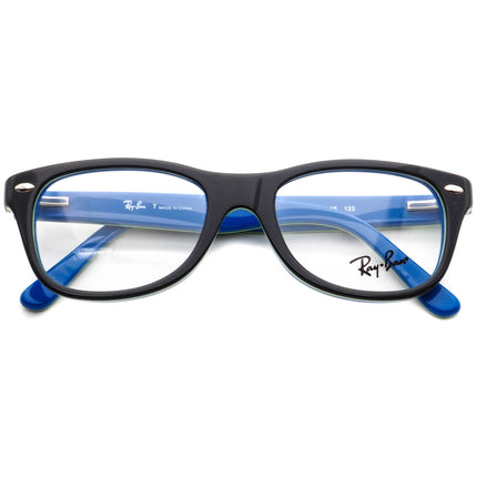 Ray-Ban Kids' Eyeglasses RB 1544 3600 Dark Gray on Blue Rectangular Frame 46[]16 125