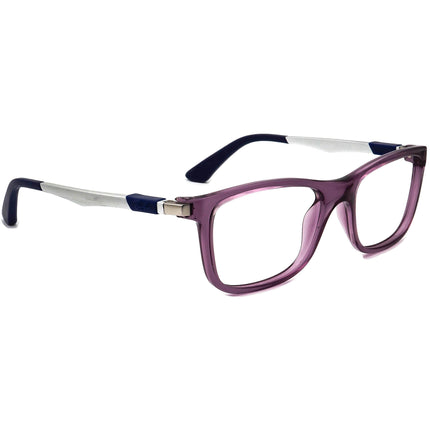Ray-Ban Kids' Eyeglasses RB 1549 3735 Transparent Purple/Silver Rectangular Frame 48[]16 125