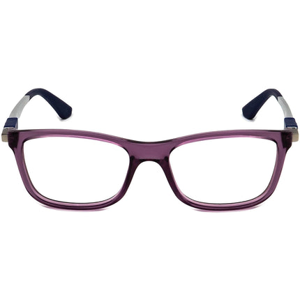 Ray-Ban Kids' Eyeglasses RB 1549 3735 Transparent Purple/Silver Rectangular Frame 48[]16 125