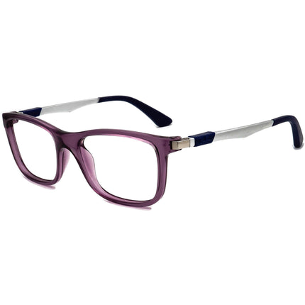 Ray-Ban Kids' Eyeglasses RB 1549 3735 Transparent Purple/Silver Rectangular Frame 48[]16 125