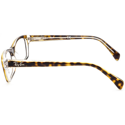 Ray-Ban Kids' Eyeglasses RB 1550 3602 Tortoise on Clear Rectangular Frame 46[]15 125