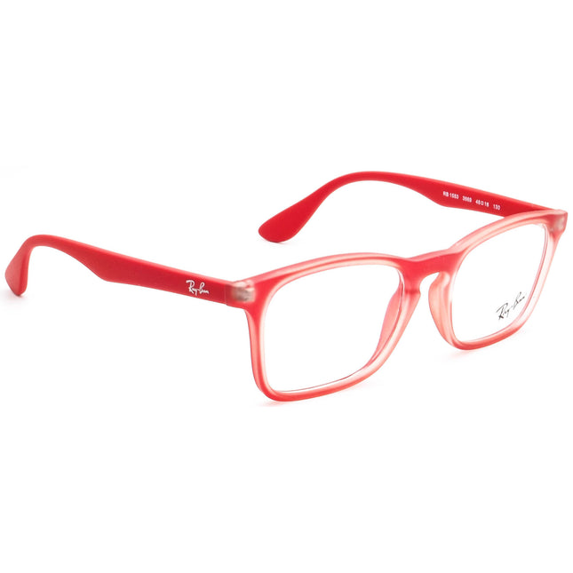 Ray-Ban Kids' Eyeglasses RB 1553 3669 Matte Red Rectangular Frame 46[]16 130