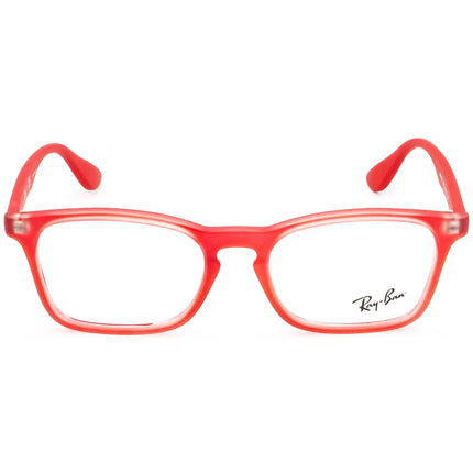 Ray-Ban Kids' Eyeglasses RB 1553 3669 Red Rectangular Frame 46[]16 130