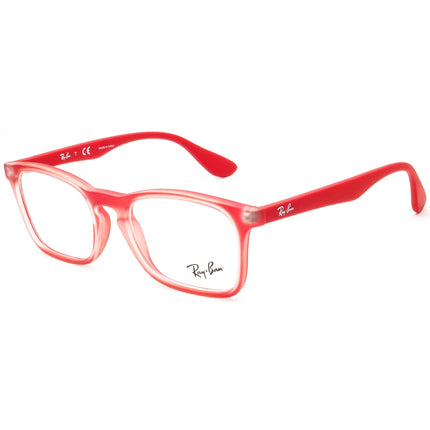 Ray-Ban Kids' Eyeglasses RB 1553 3669 Red Rectangular Frame 46[]16 130