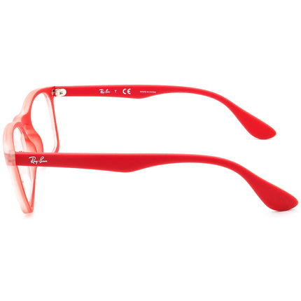 Ray-Ban Kids' Eyeglasses RB 1553 3669 Matte Red Rectangular Frame 46[]16 130
