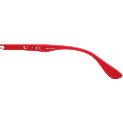 Ray-Ban Kids' Eyeglasses RB 1553 3669 Red Rectangular Frame 46[]16 130