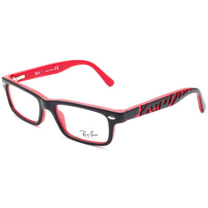 Ray-Ban Junior Eyeglasses RB 1553 3670 Matte Orange/Brown Rectangular Frame 48[]16 130