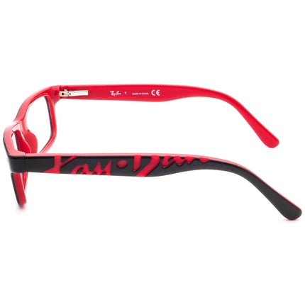 Ray-Ban Junior Eyeglasses RB 1553 3670 Matte Orange/Brown Rectangular Frame 48[]16 130
