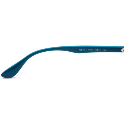 Ray-Ban Junior Eyeglasses RB 1554 3728 Tortoise/Blue Round Frame 48[]16 130