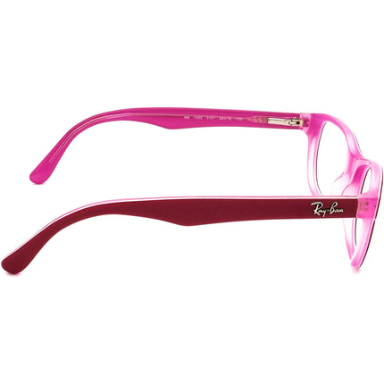Ray-Ban Small Eyeglasses RB 1555 3761 Red on Pink Square Frame 48[]16 130