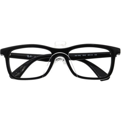 Ray-Ban Small Eyeglasses RB 1562 3542 Glossy Black Square Frame 48[]16 125