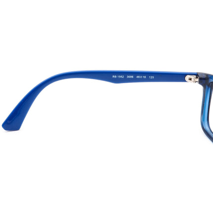 Ray-Ban Kids' Eyeglasses RB 1562 3686 Blue Rectangular Frame 46[]16 125