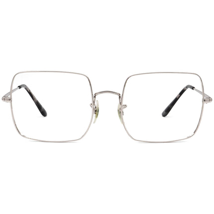 Ray-Ban Sunglasses Frame Only RB 1971 9149/3F Polished Silver Square Metal Italy 54 mm