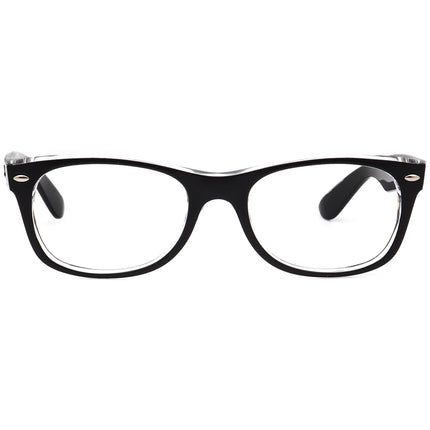 Ray-Ban Sunglasses Frame Only RB 2132 New Wayfarer 6052 Matte Black on Clear Square Italy 52 mm