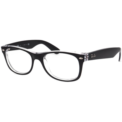 Ray-Ban Sunglasses Frame Only RB 2132 New Wayfarer 6052 Matte Black on Clear Square Italy 52 mm
