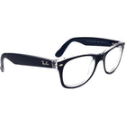 Ray-Ban Sunglasses RB 2132 New Wayfarer 6053/71 Matte Blue on Clear Horn Rim Italy 52 mm
