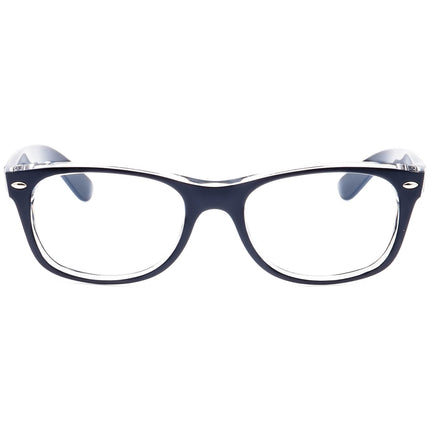 Ray-Ban Sunglasses Frame Only RB 2132 New Wayfarer 6053/71 Matte Blue on Clear Square Italy 52 mm