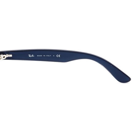 Ray-Ban Sunglasses Frame Only RB 2132 New Wayfarer 6053/71 Matte Blue on Clear Square Italy 52 mm