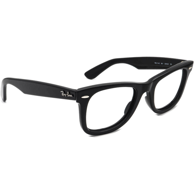 Ray-Ban Sunglasses RB 2140 901 The Original Wayfarer Glossy Black Square Italy 50 mm Handmade