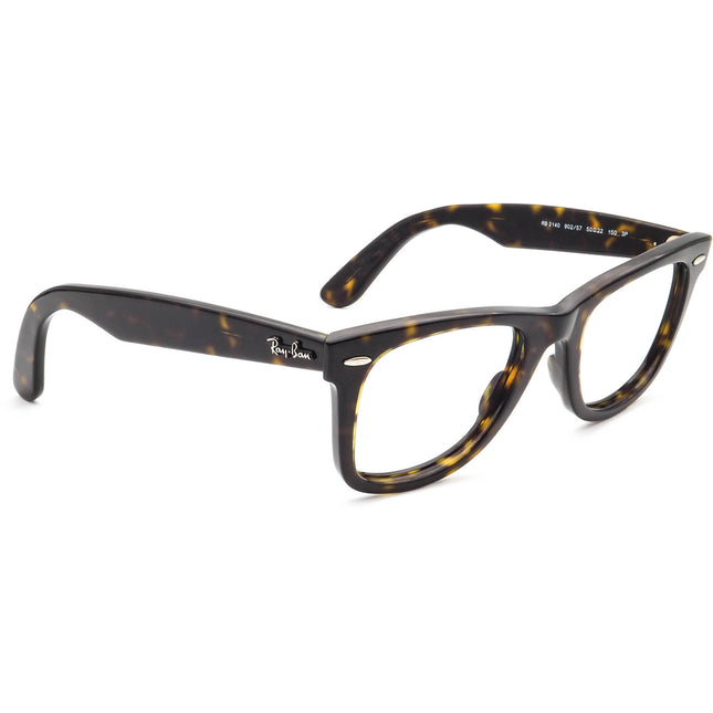 Ray-Ban Sunglasses RB 2140 902/57 The Original Wayfarer Tortoise Square Italy 50 mm Handmade