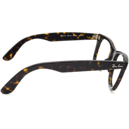 Ray-Ban Sunglasses RB 2140 902/57 The Original Wayfarer Tortoise Square Italy 50 mm Handmade