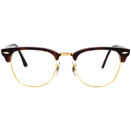 Ray-Ban Sunglasses Frame Only RB 3016 Clubmaster W0366 Tortoise/Gold Square 51 mm