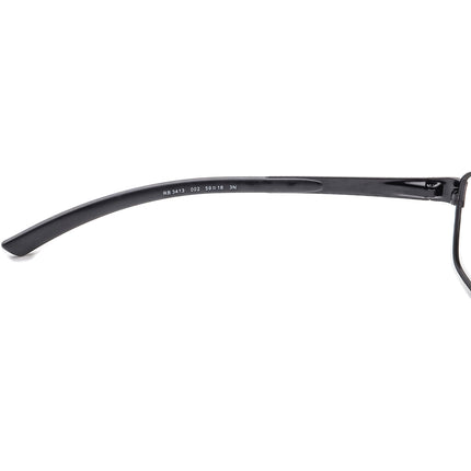 Ray-Ban Men's Sunglasses RB 3413 002 Black Wrap 59 mm