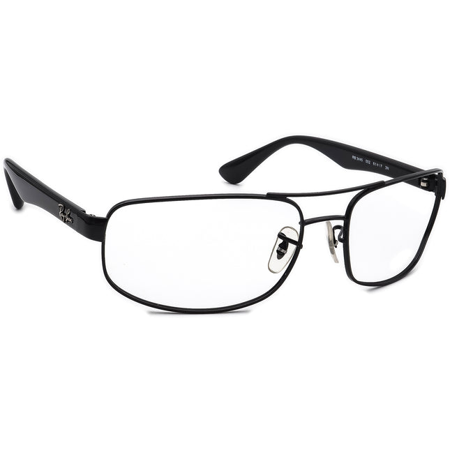 Ray-Ban Men's Sunglasses RB 3445 002 Black Pilot 61 mm