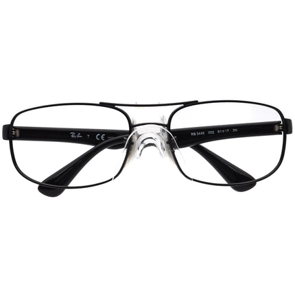 Ray-Ban Men's Sunglasses RB 3445 002 Black Pilot 61 mm