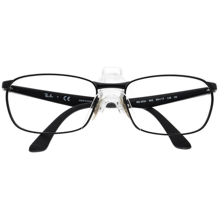 Ray-Ban Men's Sunglasses RB 3535 002 Glossy Black Pilot 59 mm