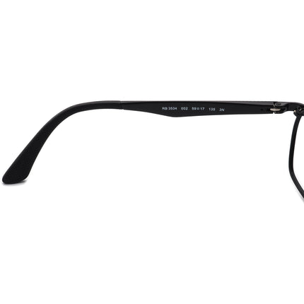 Ray-Ban Men's Sunglasses RB 3535 002 Glossy Black Pilot 59 mm
