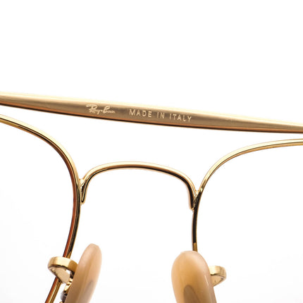 Ray-Ban Men's Sunglasses RB 3580 The Colonel 9104 Gold & Tortoise Pilot Metal Italy 58 mm