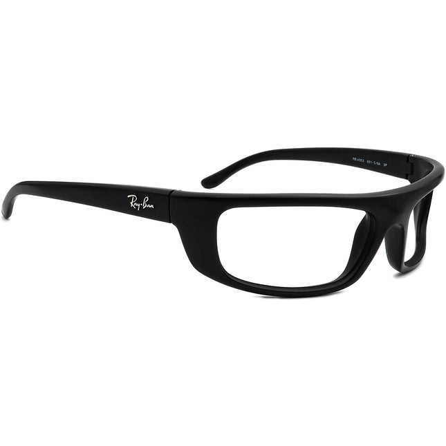 Ray-Ban Men's Sunglasses RB 4053 601-S/9A Black Wrap Italy 59 mm