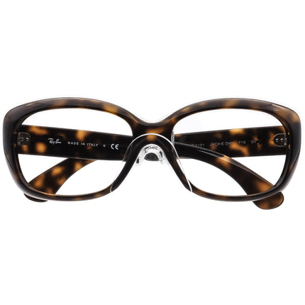Ray-Ban Women's Sunglasses RB 4101 Jackie OHH 710 Tortoise Rectangular Italy 57 mm