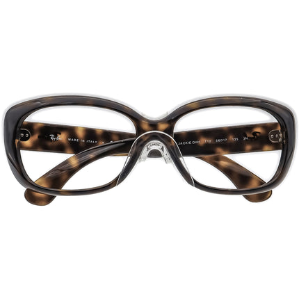 Ray-Ban Women's Sunglasses RB 4101 Jackie OHH 710 Dark Tortoise Rectangular Italy 58 mm