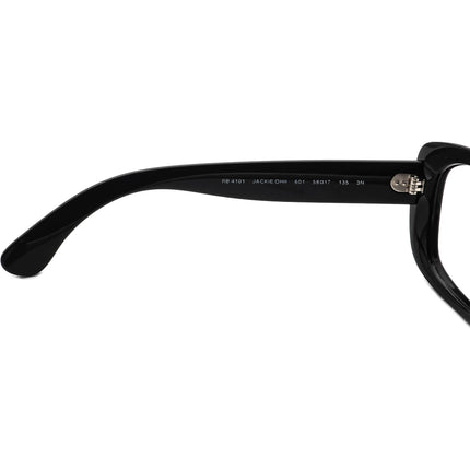Ray-Ban Women's Sunglasses RB 4101 Jackie Ohh 601 Black Rectangular Italy 58 mm