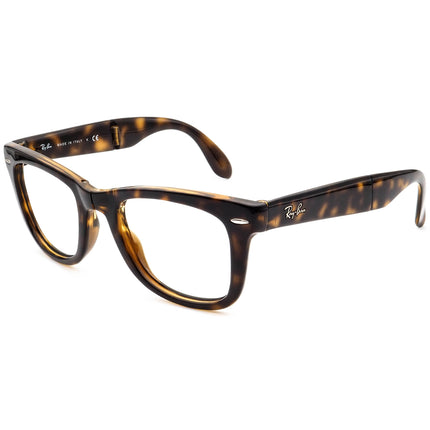 Ray-Ban Sunglasses Frame Only RB 4105 710/51 Folding Wayfarer Tortoise Square Italy 50 mm